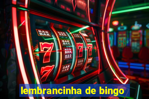 lembrancinha de bingo